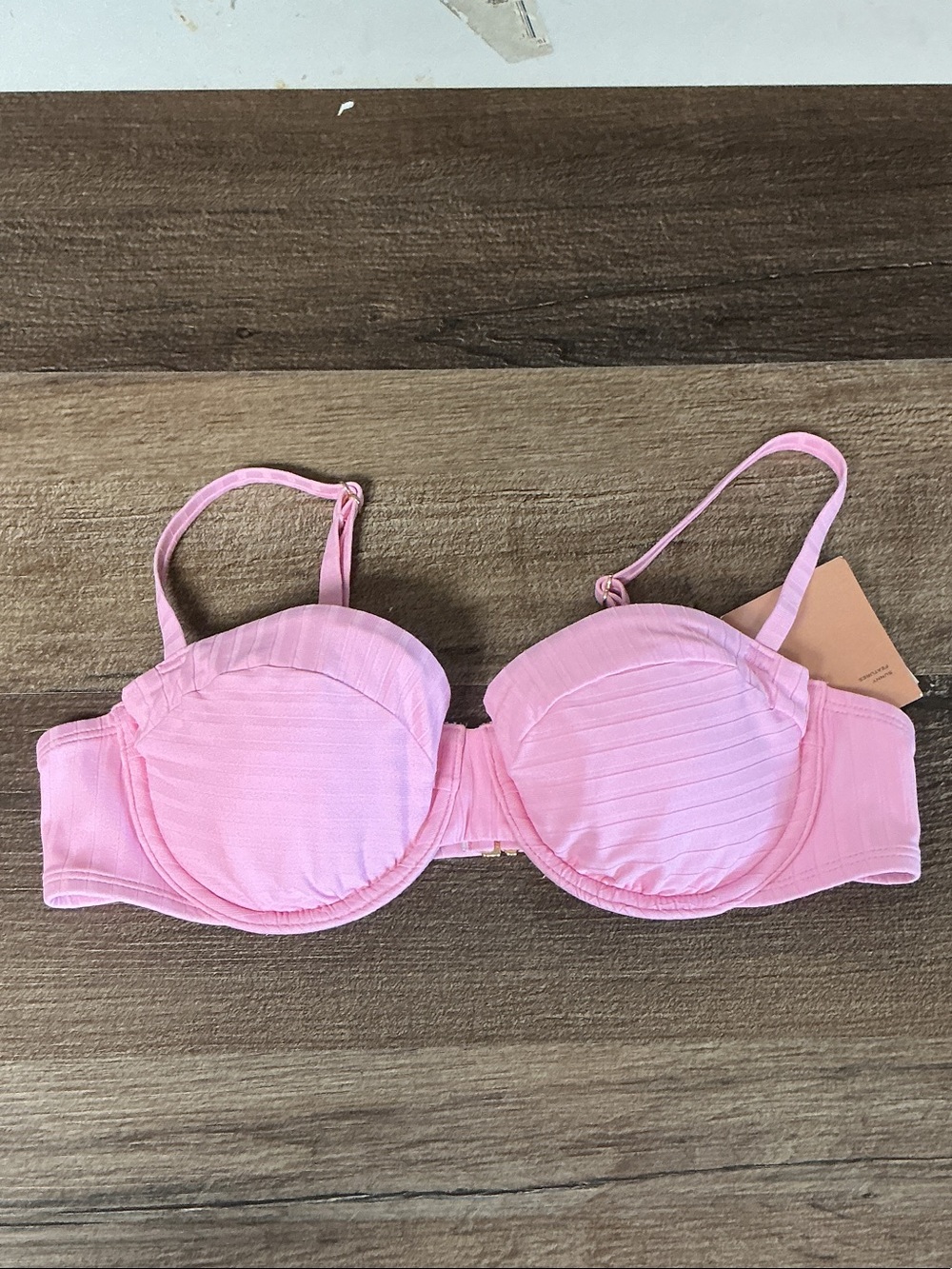 Shade & Shore Pink Underwire Bikini Top